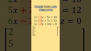 ✅Linear Equations → Augmented Matrix