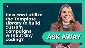 How can I utilize the Template Library to build custom campaigns without any coding?