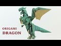 【折り紙/origami】ドラゴン(Dragon)ができるまで【制作早送り】