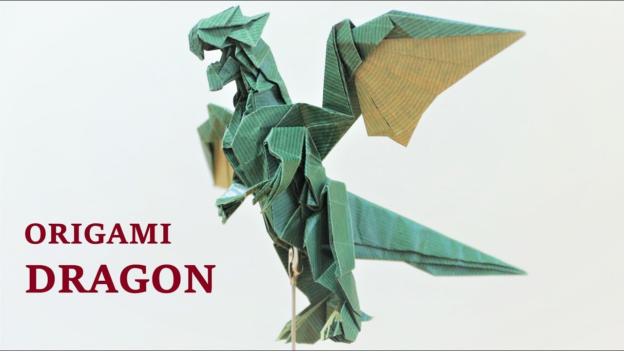 折り紙 Origami ドラゴン Dragon ができるまで 制作早送り Youtube