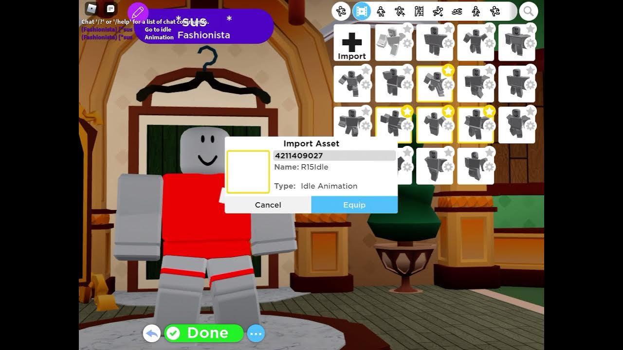 How to get the r15 idle in robloxian high school youtube