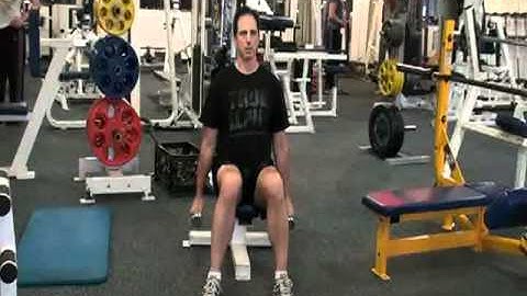 Seated Simultaneous Dumbbell Curl
