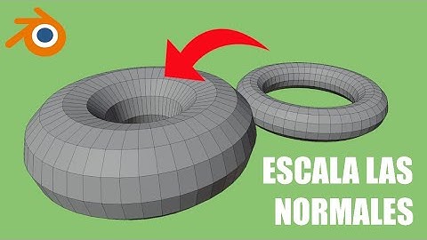 Cómo escalar normales en Blender - Tutorial para escalar un objeto a través de sus normales