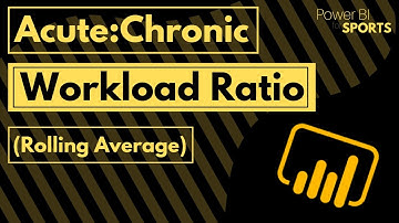 A:C Workload Ratio (Rolling Average method) | How to create ACWR report with Power BI