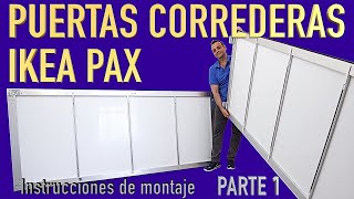 Montaje de puertas correderas AULI para armarios Ikea Parte 1 - YouTube