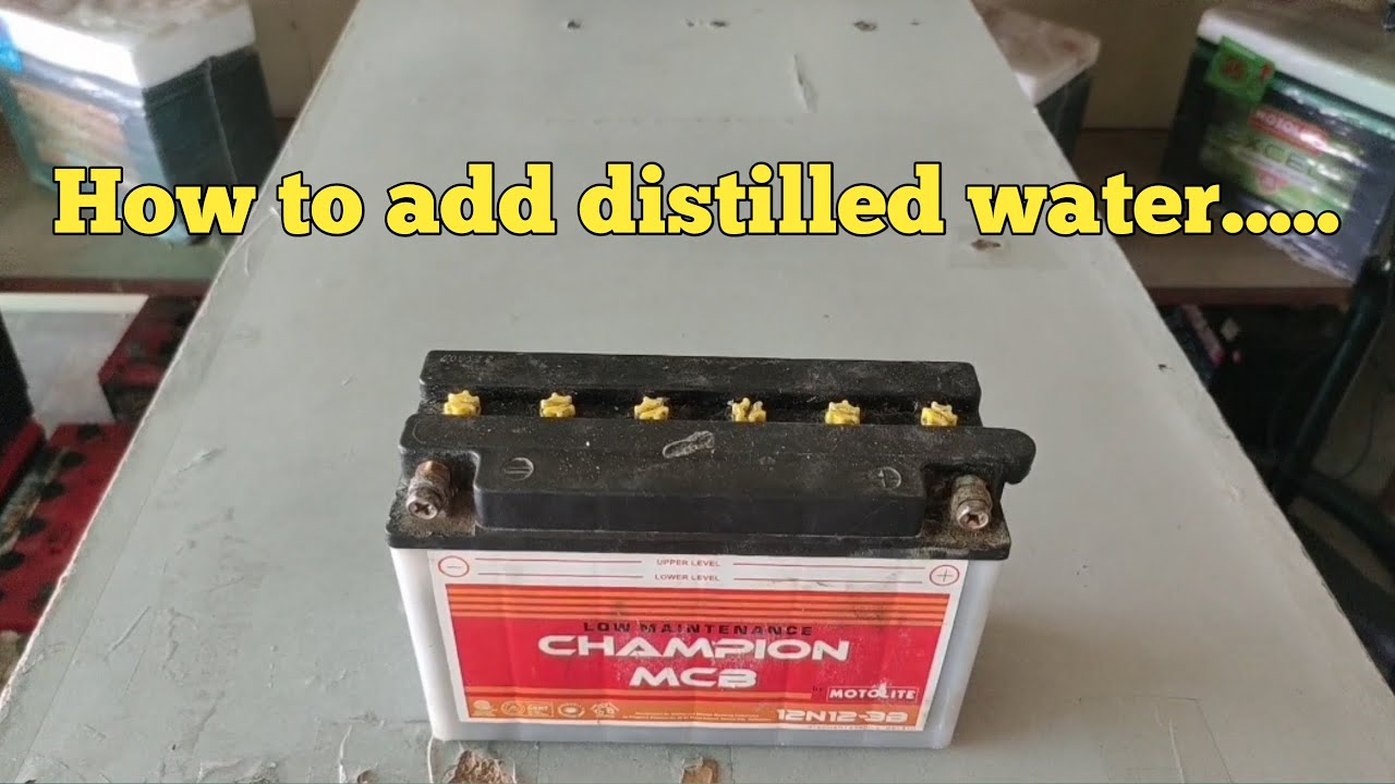 How to add distilled water BatteryMasterTV YouTube
