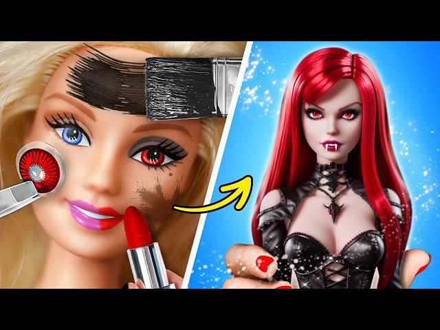 MAKEOVER From BARBIE Into VAMPIRE! 🧛‍♀️ Extreme TikTok Gadgets and Hacks by La La Life class=