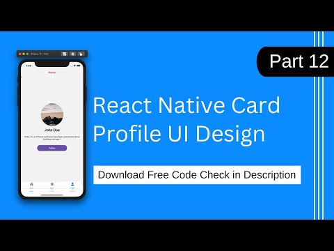 react native profile ui , react native profile screen ui ,