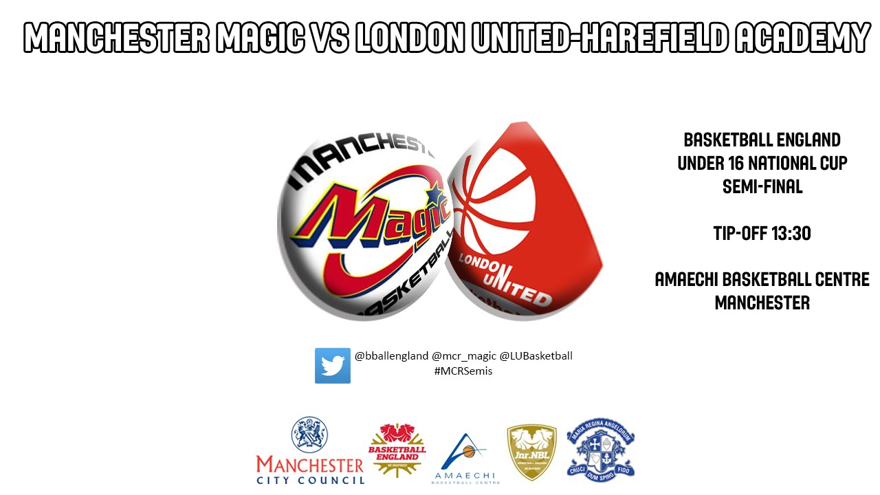 Manchester Magic vs London United Basketball England Under 16