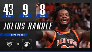 Julius Randle CLUTCH‼ TIES CAREER HIGH & splashes GAME WINNER over the Heat 🚨🔥