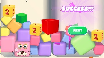 Jelly Merge Cubes 2048 cool game videos Gameplay Mobile Android, iOS
