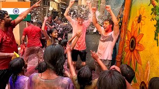 Celebrating Holi 2024 in INDIA with Local Families! (Unbelievable Experience) 🇮🇳