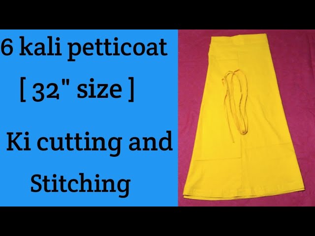 DIY /petticoat ke her size ki perfect cutting kaise kare 