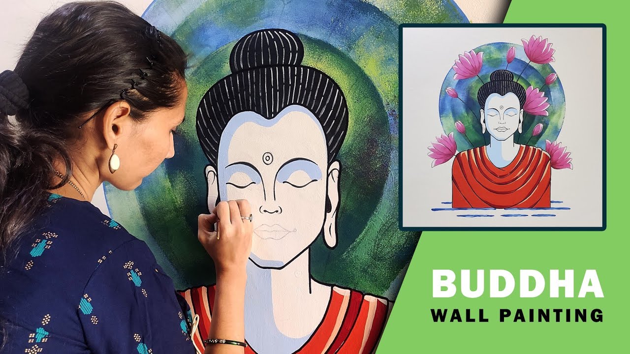 Arun Art Classes - Hand made Lord buddha wall painting & Design Call  9595362637 | Facebook