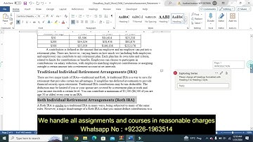 Exp22_Word_Ch04_CumulativeAssessment_Retirement | Exp22 Word Ch04 CumulativeAssessment Retirement