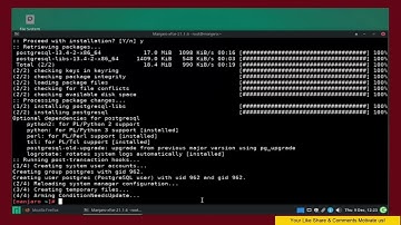 Manjaro / Arch - Setting up PostgreSQL On Manjaro 21.2.0 Linux