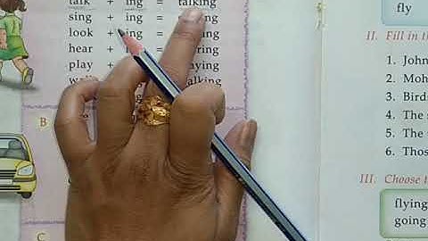 Class 2 English Grammar And Composition Chapter 7 Action Words