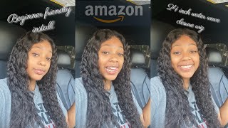 Amazon 24 inch water wave closure wig | ft. Niravya Hair