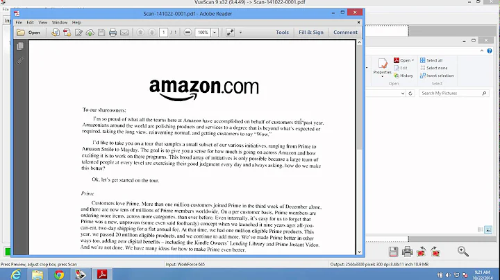 How to deskew a document with VueScan