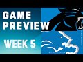 Carolina Panthers vs. Detroit Lions | 2023 Week 5 Game Preview