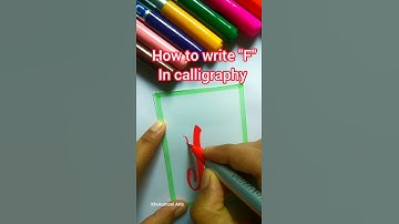 How to write Letter “F” In Calligraphy Brush✍️ Lettering  Beginners#shorts #calligraphy