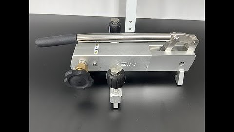 How to Calibrate Pressure Instruments --HSIN617 Ultra high pressure air pump14MPa Use