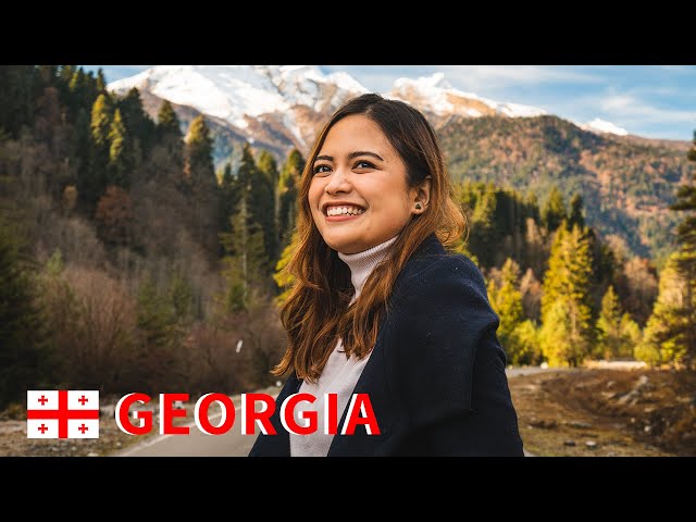 Travel vlog - First time travelling to the Caucasus mountains in Georgia 🇬🇪 - A scenic drive [Ep.2]