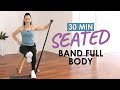 30 min seated resistance band full body workout  beginner seated band workout for seniors