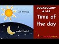 Learn German | German Vocabulary | Times of day | Tageszeiten | German for beginners | A1