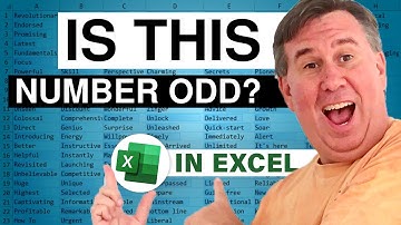 Excel - Using the ISODD Function in Excel for Data Analysis - Episode 1683