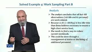 Solved Example 4 Work Sampling Part B | Production / Operations management | MGT713_Topic093