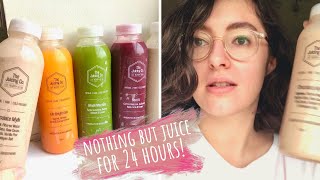 only drinking JUICE for 24 hours - juice cleanse challenge