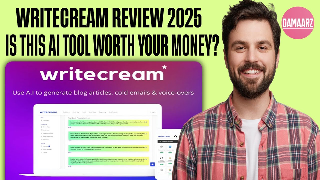 Writecream Review & Demo: AI Writing, Voice‑Overs & Cold Email Automation!