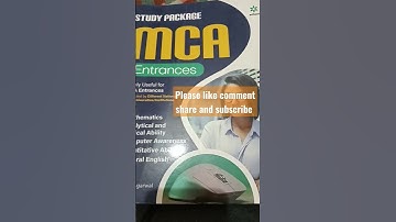 Study package mca entrance#best book for mca entrance exam 🥳#shorts