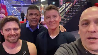 Ninja Warrior UK. Interview with Corbin Mackin & Hosts Ben Shepherd and Chris Kamara