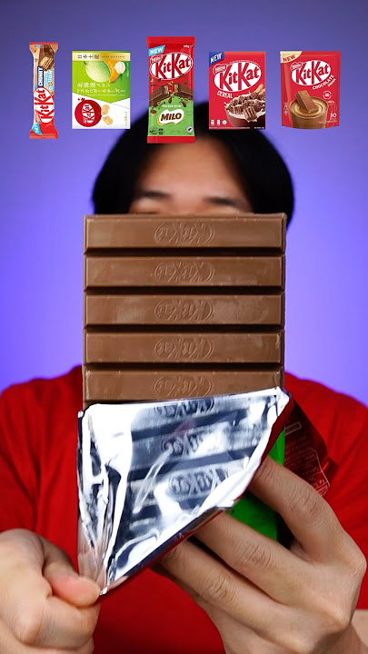 EATING VARIOUS KIND OF KITKAT #asmr #mukbang