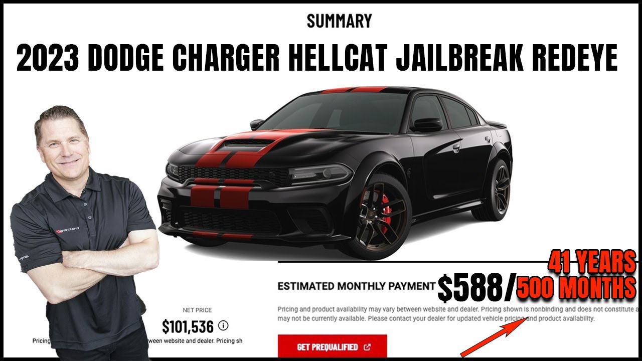 FINANCING a Hellcat Charger Redeye for 500 months (41 yrs) gets payment