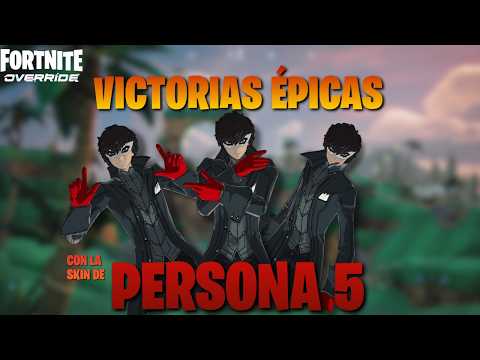 Ganando con las skins de Persona 5 🃏  FORTNITE OVERRIDE 🌟🎮 #fortnite #persona5 #persona5royal