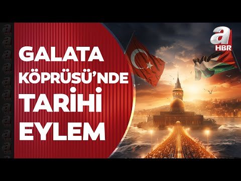 Galata Köprüsü'nde tarihi eylem! Berat Albayrak ve eşi Esra Albayrak'tan anlamlı çağrı | A Haber