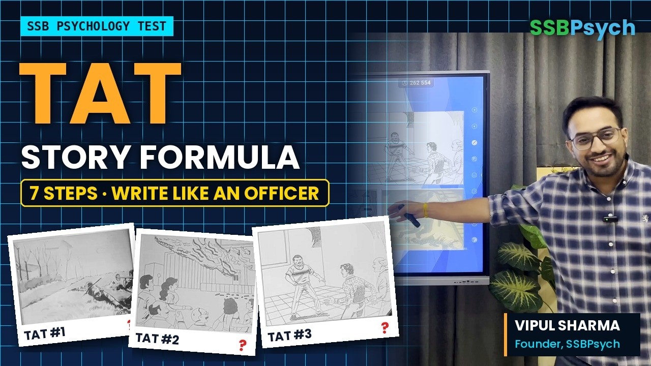 TAT Story Writing Formula – 7 Steps to Write Like an Officer | SSB Psychology Test | SSBPsych