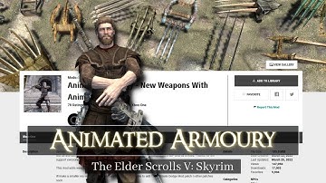 Skyrim XBOX Mod Showcase: Animated Armoury