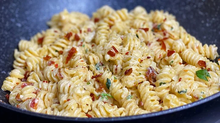 Creamy Bacon Pasta, Make this and the kids will ea...