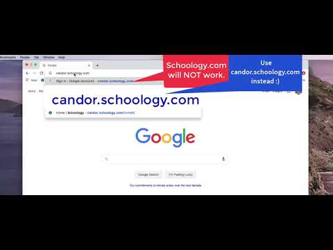 Candor Students & Faculty: How to Log Into Schoology