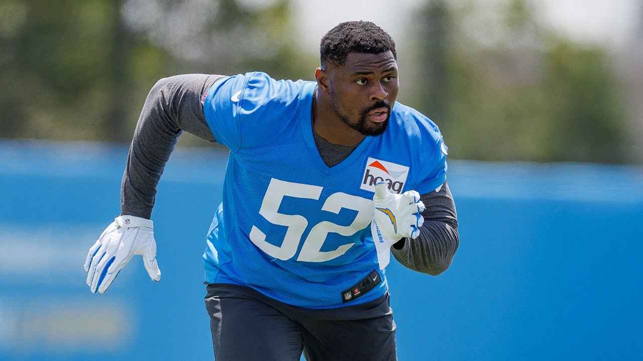 Khalil Mack's First Practice As A Charger