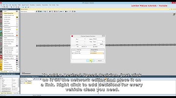 Vissim Tutorial - Lesson 5 - Desired speed decision, default speed