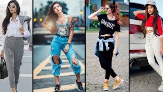 Stylish & attitude girls photos poses in jeans for WhatsApp dp & Facebook dp screenshot 1