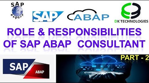 SAP ABAP | Role and Responsibilities of SAP ABAP Consultant VIDEO -2 | SAP ABAP | DK TECHNOLOGIES