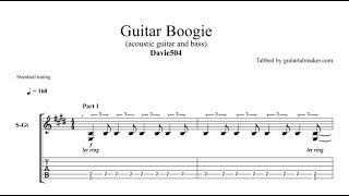 Guitar Boogie TAB - acoustic guitar solo tabs (PDF + Guitar Pro)