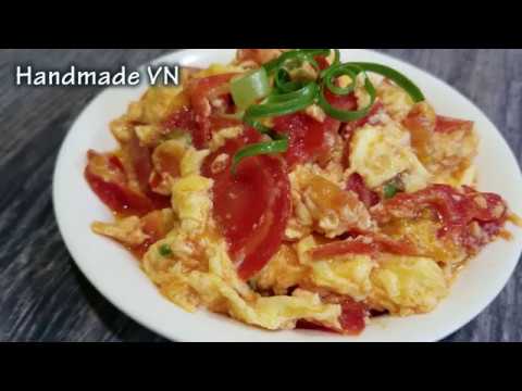 Hướng dẫn Cách nấu canh trứng cà chua – Bí quyết nấu TRỨNG SỐT CÀ CHUA mềm xốp ngon – Scrambled Eggs and Tomatoes