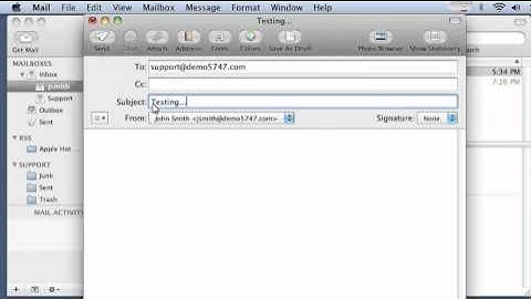 Hosting Tutorials - Mac Mail - How to read and send email messages in Mac Mail